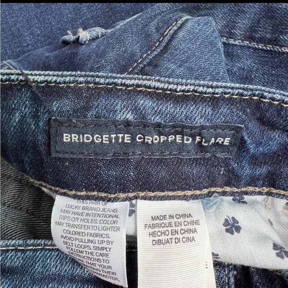 Lucky Brand Bridgette Cropped Flare Jeans 2 - Picture 5 of 7